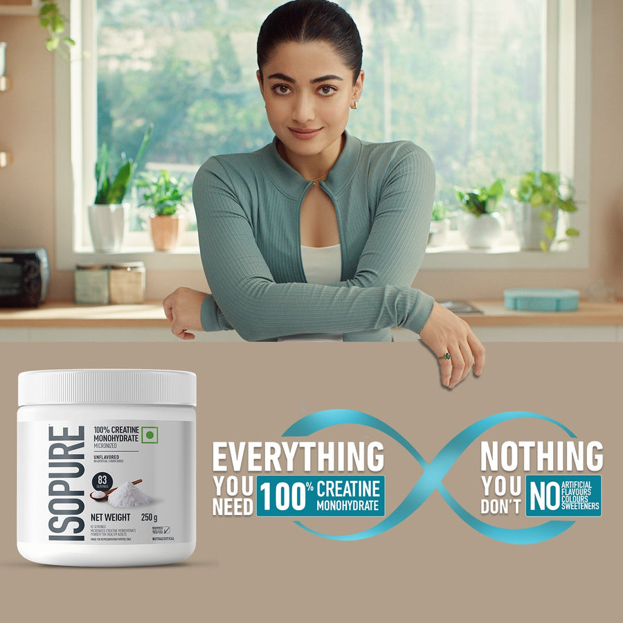 Isopure Creatine Monohydrate - side view