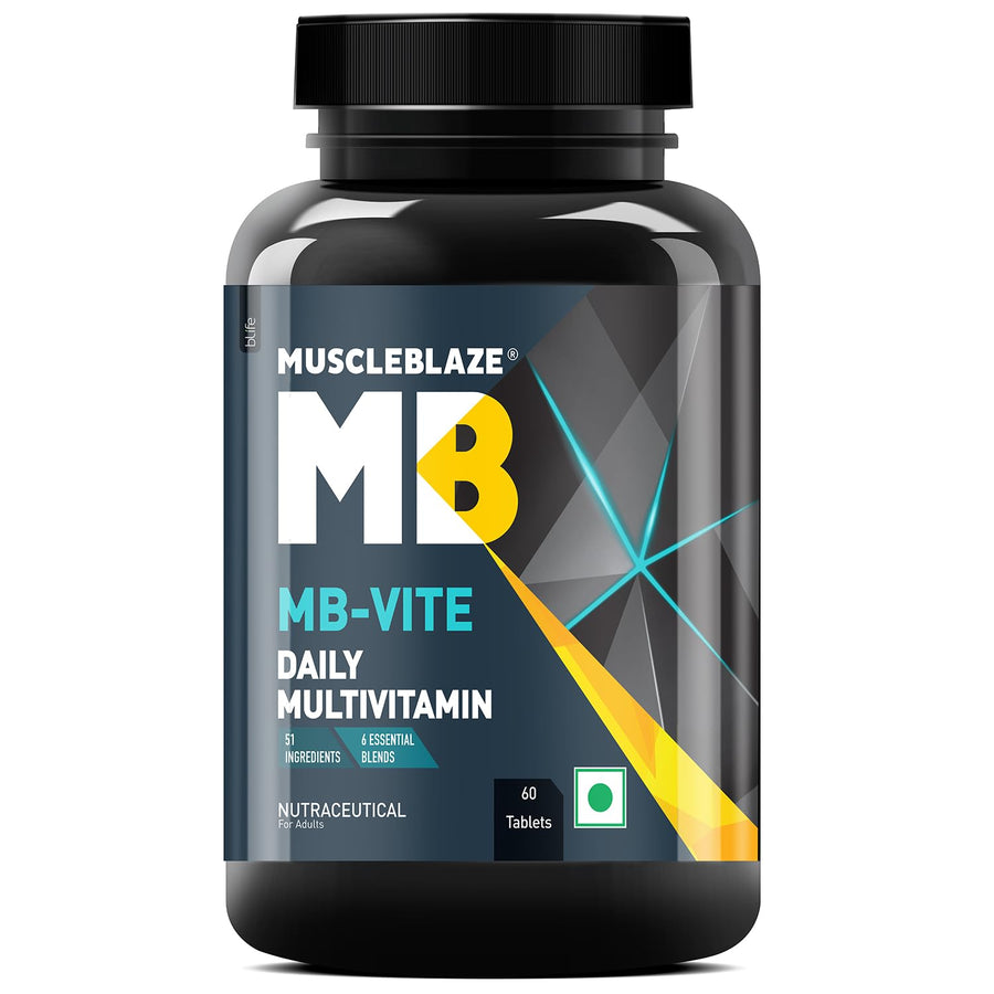 MuscleBlaze MB-Vite Daily Multivitamin | 60 Tablets | Daily Multivitamin | 51 Ingredients