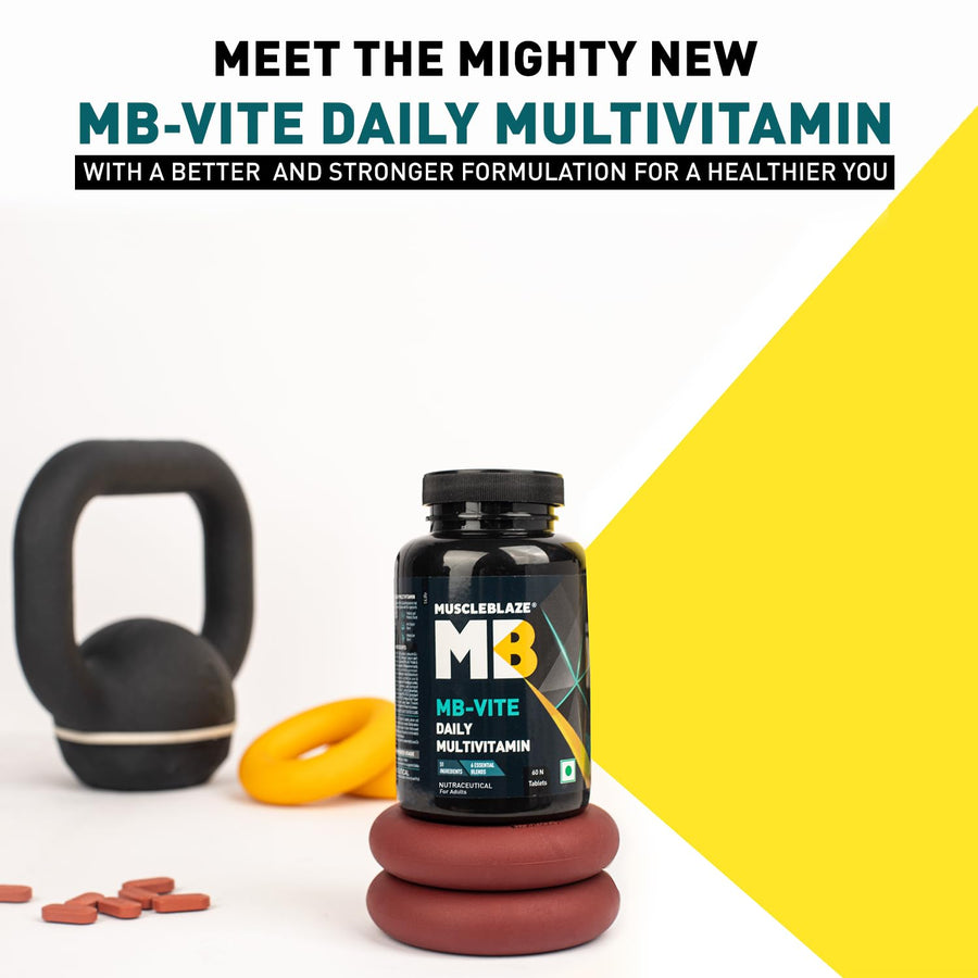 MuscleBlaze MB-Vite Daily Multivitamin | 60 Tablets | Daily Multivitamin | 51 Ingredients
