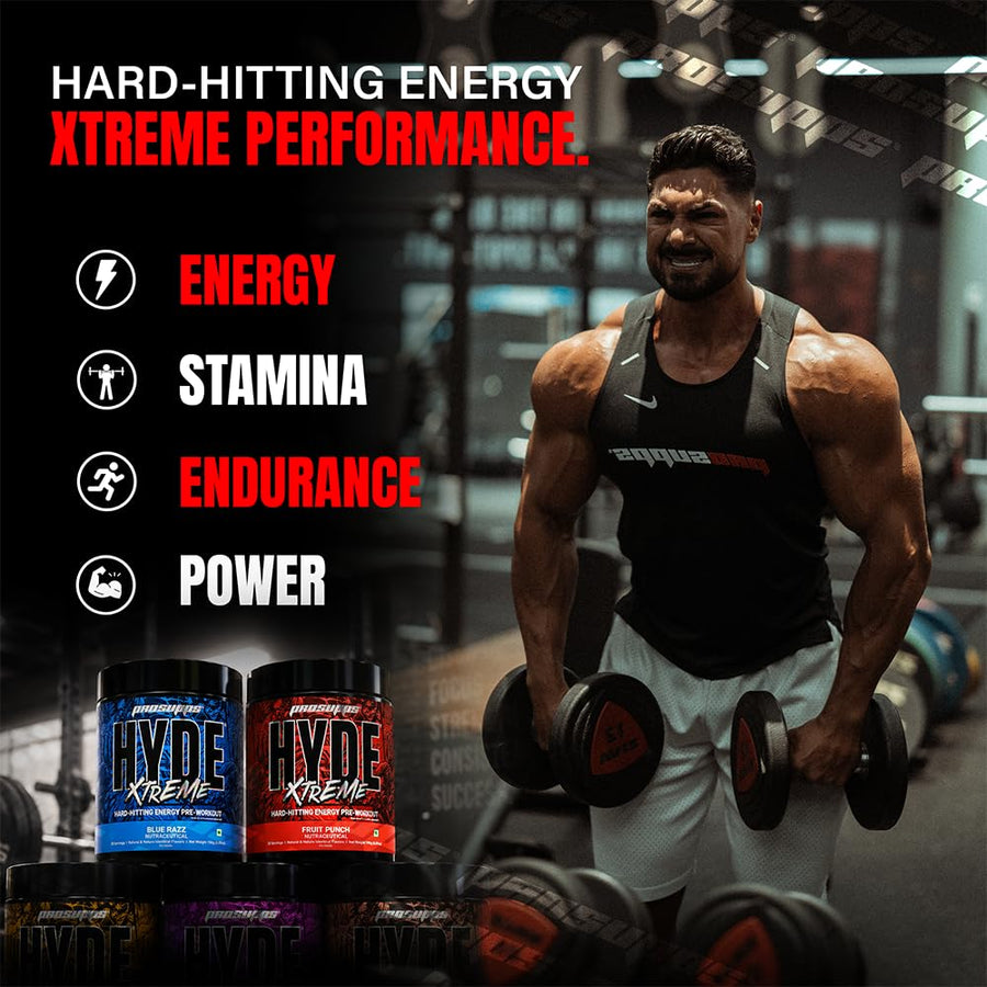 ProSupps HYDE Xtreme | 30 Servings | Fruit Punch | Hard-Hitting Energy Pre-Workout