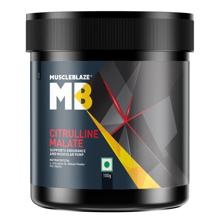 MuscleBlaze Citrulline Malate | 100g (50 Servings) | Unflavoured | Muscle Pump & Endurance