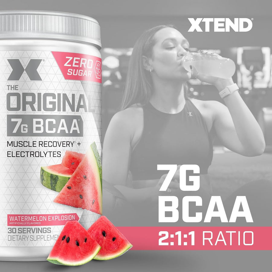 XTEND Original BCAA | 30 Servings | Watermelon Explosion | 7g BCAAs