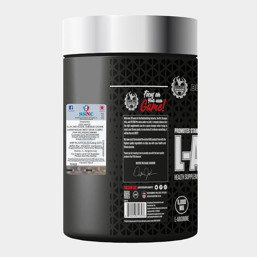 Dexter Jackson Signature Series Black Series L-Arginine 5000mg - 120 Tablets