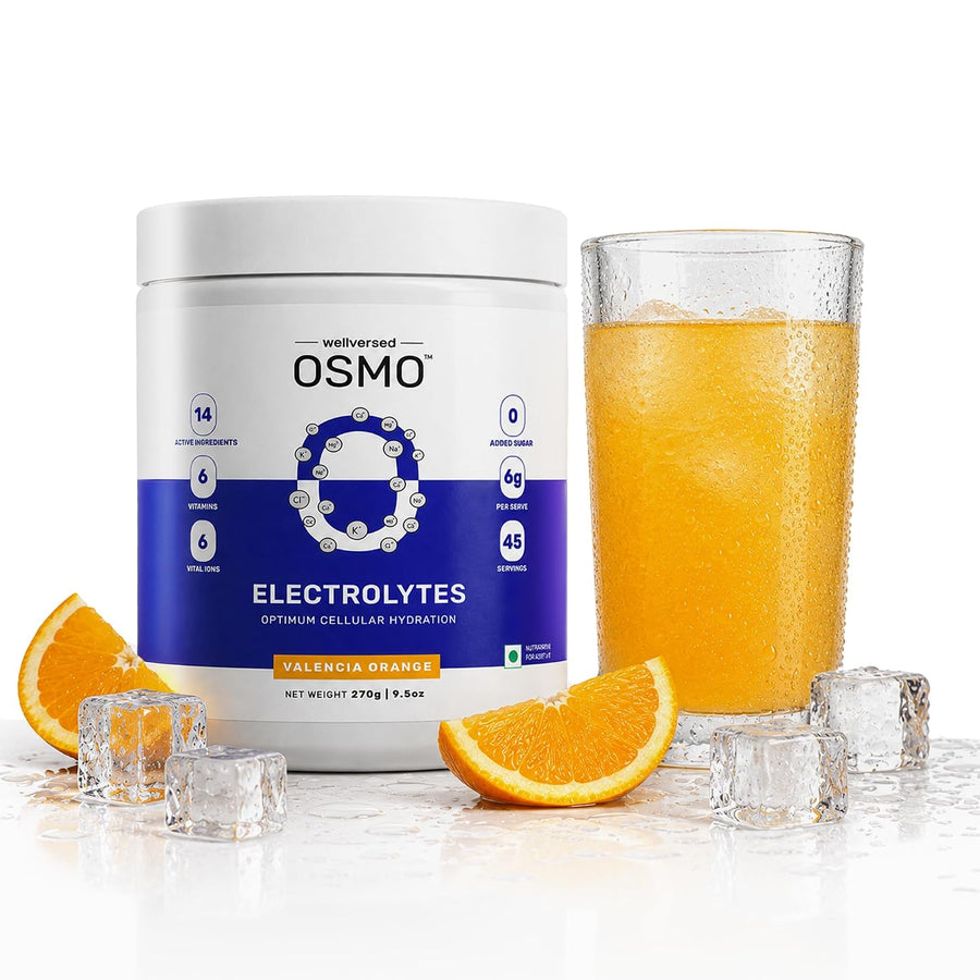 OSMO Electrolyte Powder | 270g (45 Servings) | Valencia Orange | Zero Sugar