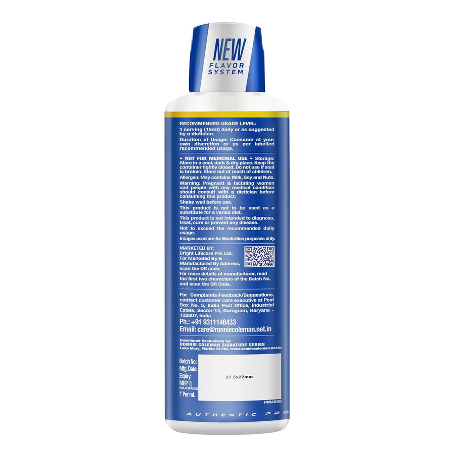 Ronnie Coleman Signature Series L-Carnitine XS 3000mg Liquid - 465ml (31 Servings)