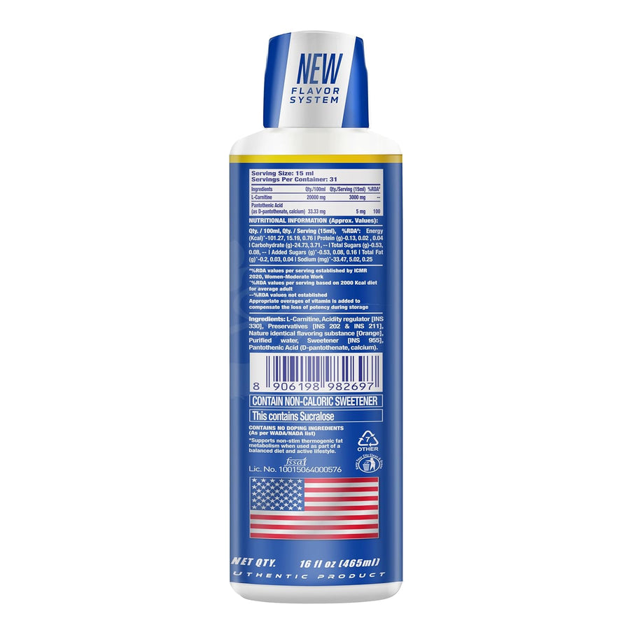 Ronnie Coleman Signature Series L-Carnitine XS 3000mg Liquid - 465ml (31 Servings)