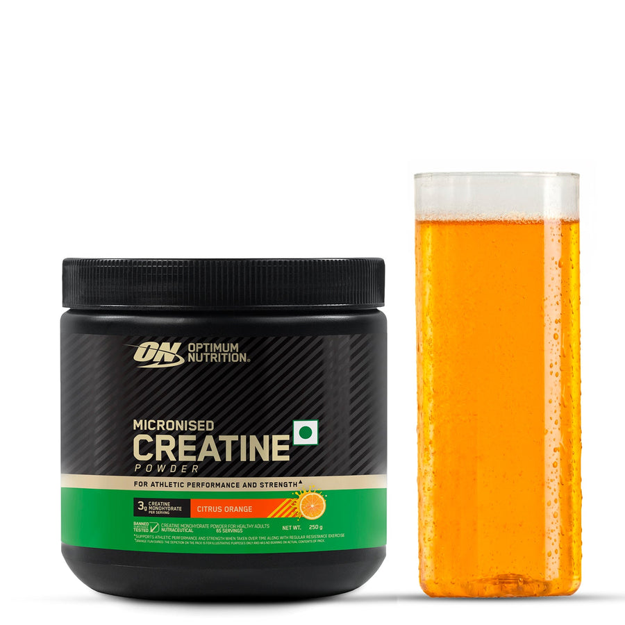 Optimum Nutrition (ON) Micronized Creatine Powder - 250g, Citrus Orange