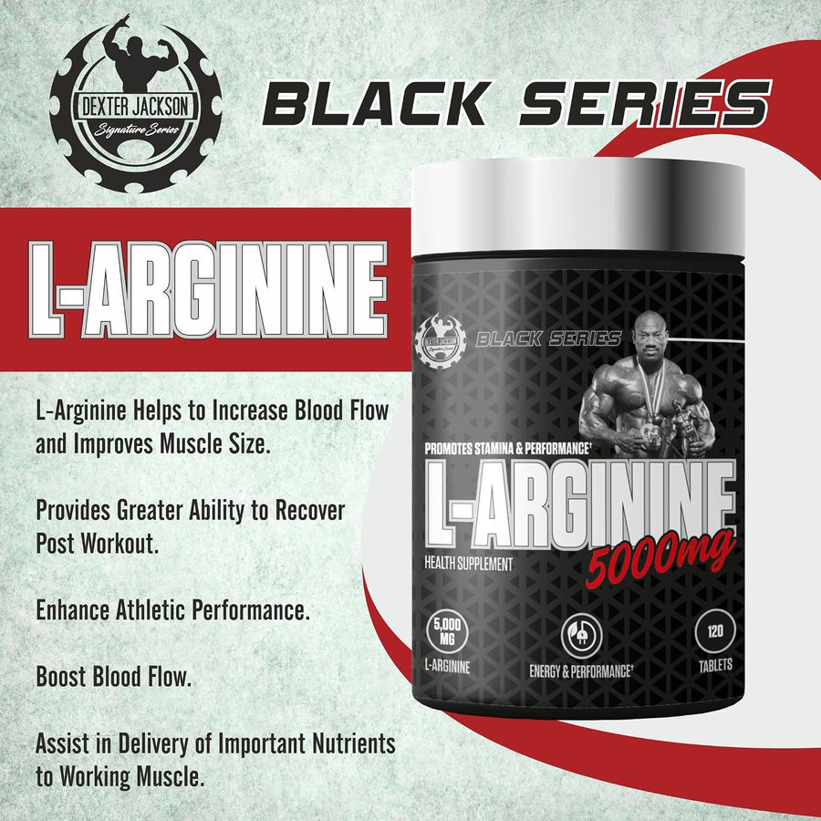 Dexter Jackson Signature Series Black Series L-Arginine 5000mg - 120 Tablets