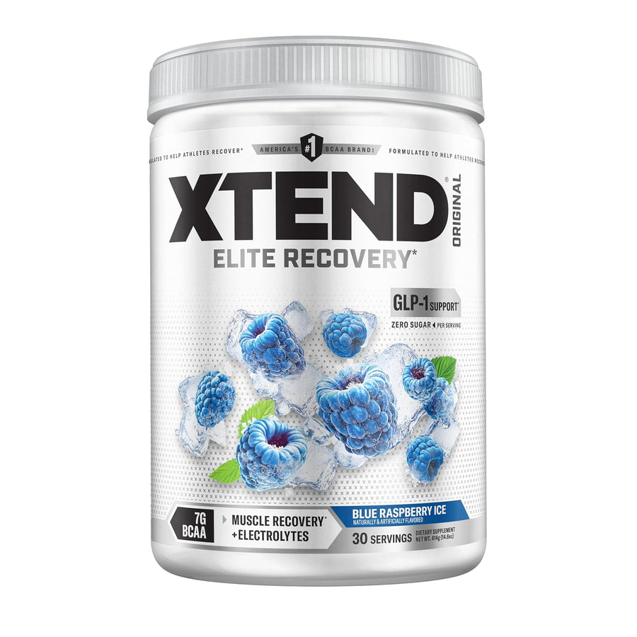 Scivation Xtend Original BCAA | 402g (30 Servings) | Blue Raspberry Ice | 7g BCAAs