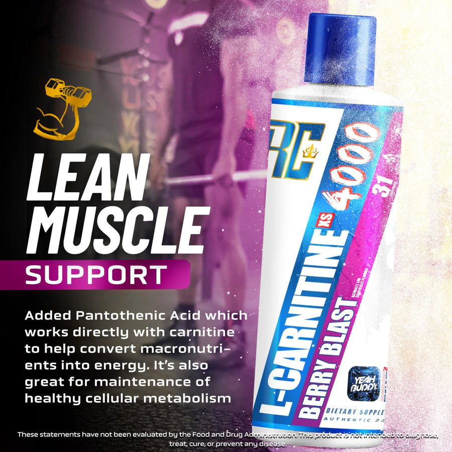 Ronnie Coleman Signature Series L-Carnitine XS 4000 Liquid - 16oz (Berry Blast)