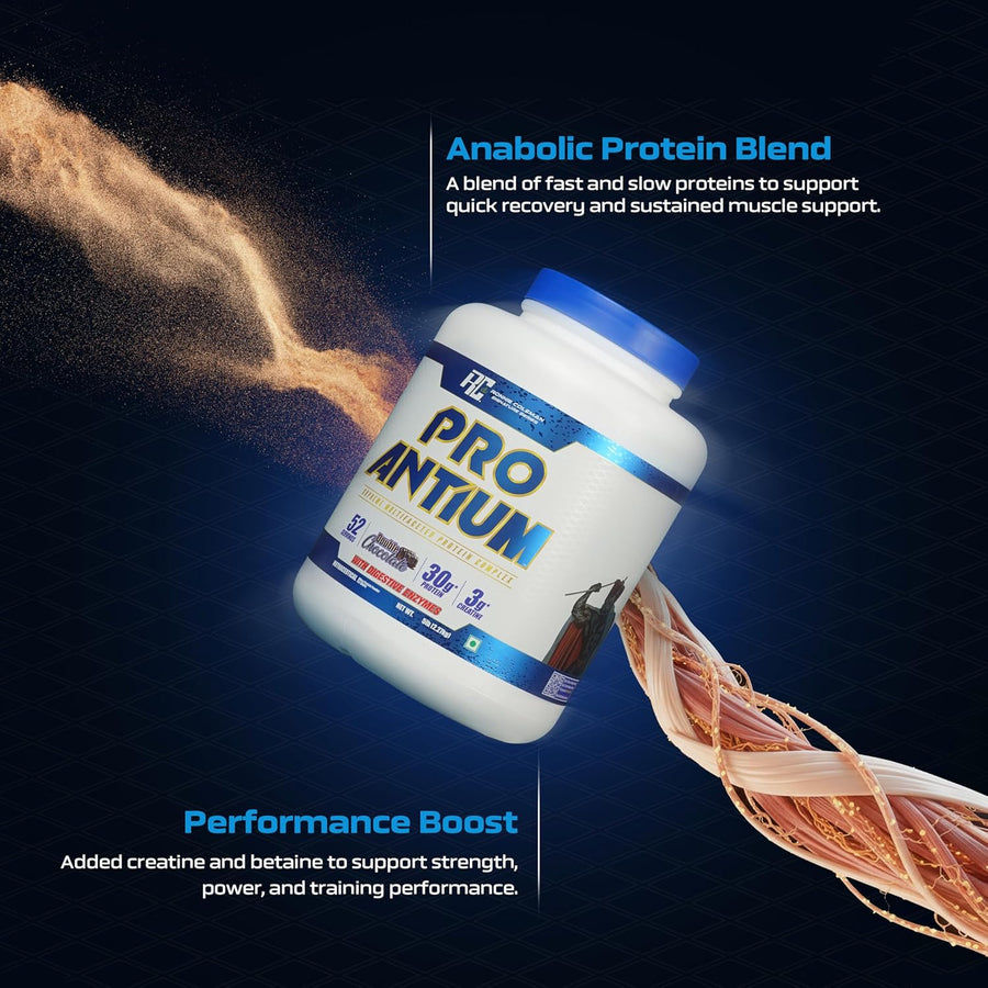 Ronnie Coleman Signature Series Pro-Antium Whey Protein – 2.27kg (5 Lbs) | Cookies and Cream | 52 Servings | 30g Protein | Supreme Multifaceted Protein Complex | With Digestive Enzymes & 3g Creatine