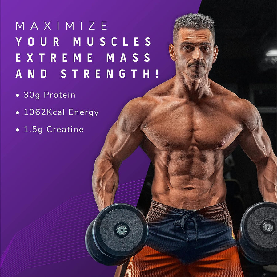 MuscleTech Mass-Tech Extreme 2000 | 3kg (10 Servings) | Triple Chocolate Brownie | 30g Protein