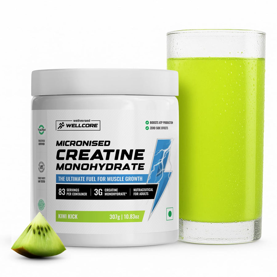 Wellcore Pure Micronised Creatine 307g Kiwi Kick