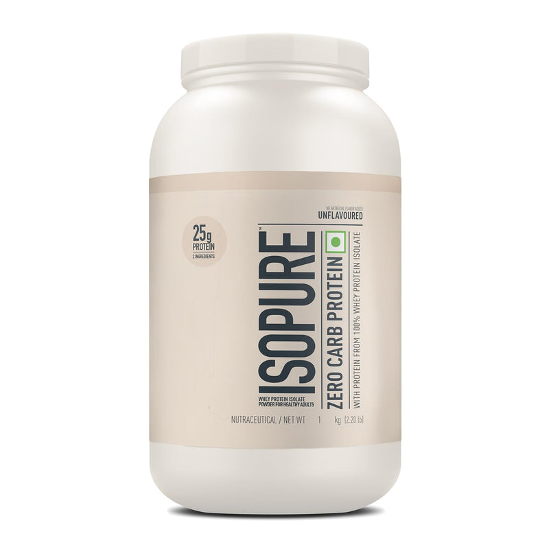 Isopure Zero Carb Whey Protein Isolate | 1kg (35 Servings) | Unflavored | 25g Protein
