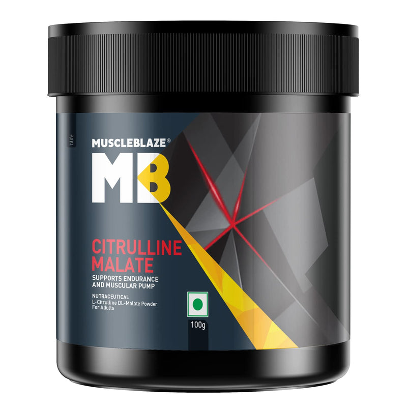 MuscleBlaze Citrulline Malate | 100g (50 Servings) | Unflavoured | Muscle Pump & Endurance