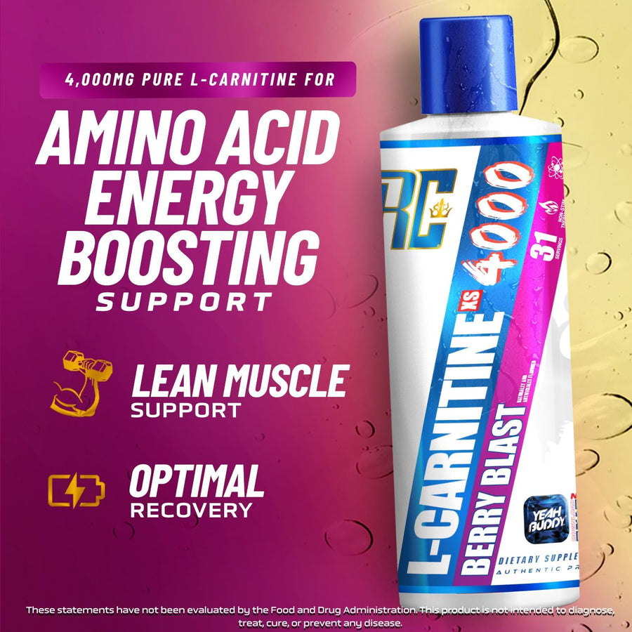Ronnie Coleman Signature Series L-Carnitine XS 4000 Liquid - 16oz (Berry Blast)