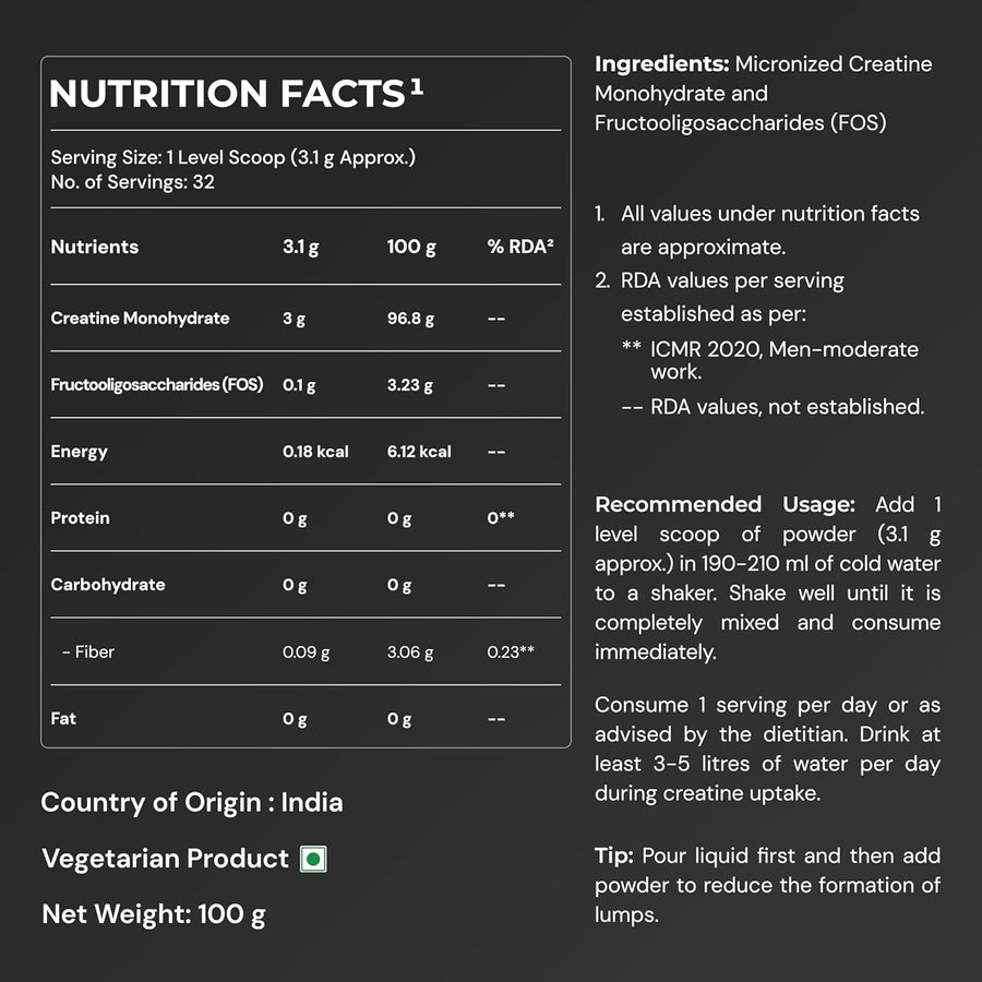 Nutrabay Pure Micronised Creatine Monohydrate Supplement Powder — product image 7