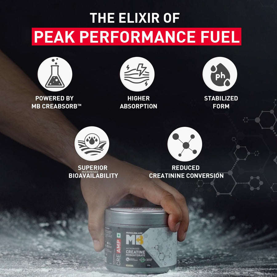 MuscleBlaze Micronised Creatine Monohydrate CreAMP Powder — product image 6