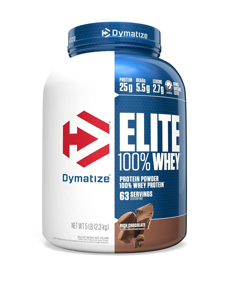Dymatize Elite 100% Whey Protein - Rich Chocolate 5 Lbs