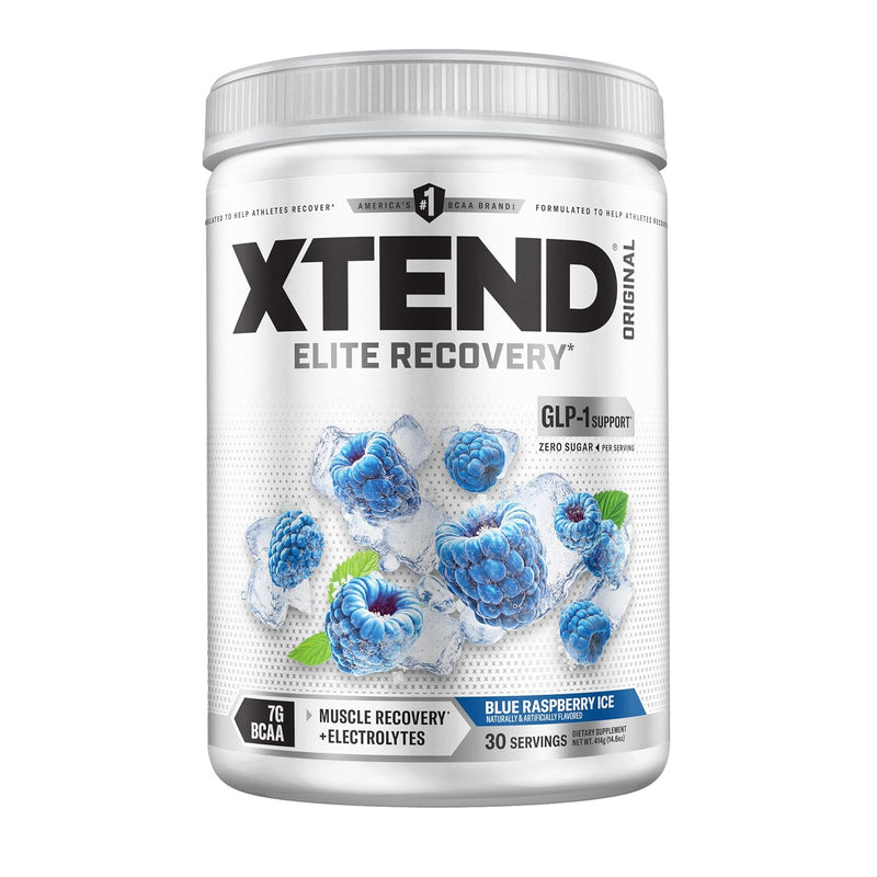 Scivation Xtend Original BCAA | 402g (30 Servings) | Blue Raspberry Ice | 7g BCAAs