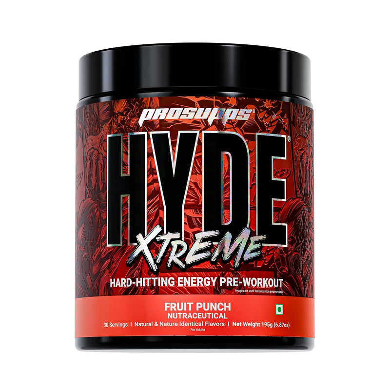 ProSupps HYDE Xtreme | 30 Servings | Fruit Punch | Hard-Hitting Energy Pre-Workout