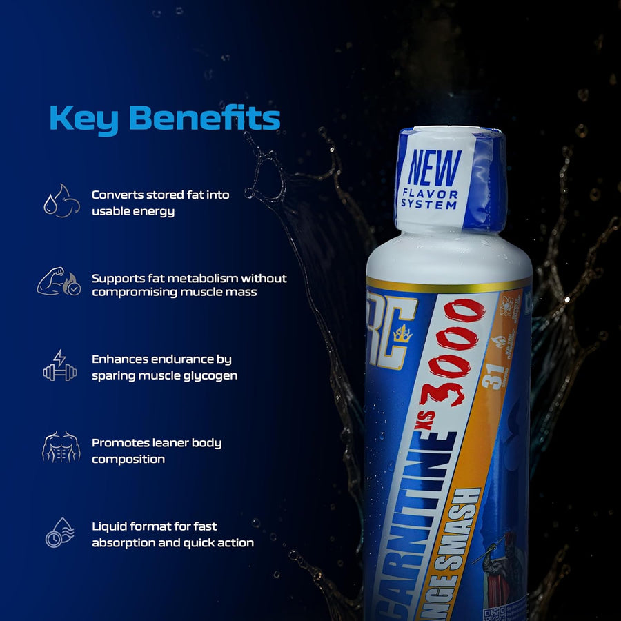 Ronnie Coleman Signature Series L-Carnitine XS 3000mg Liquid - 465ml (31 Servings)
