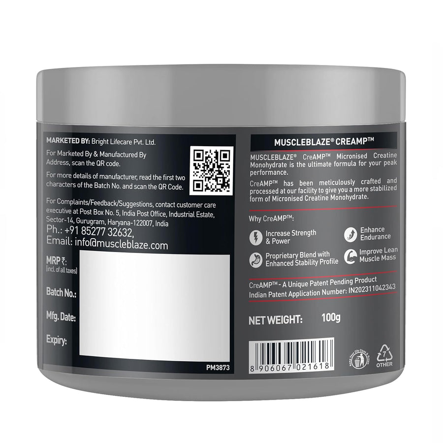 MuscleBlaze Micronised Creatine Monohydrate CreAMP Powder — product image 8