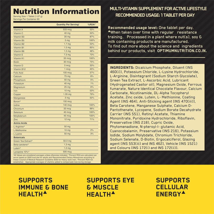 Optimum Nutrition Opti-Men Multivitamin — product image 9