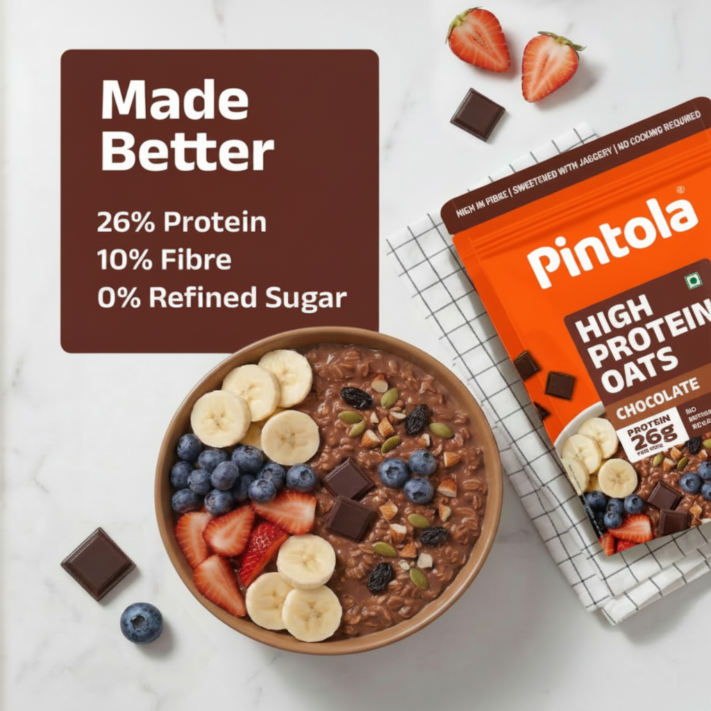 Pintola High Protein Oats – Chocolate Flavor | 1kg
