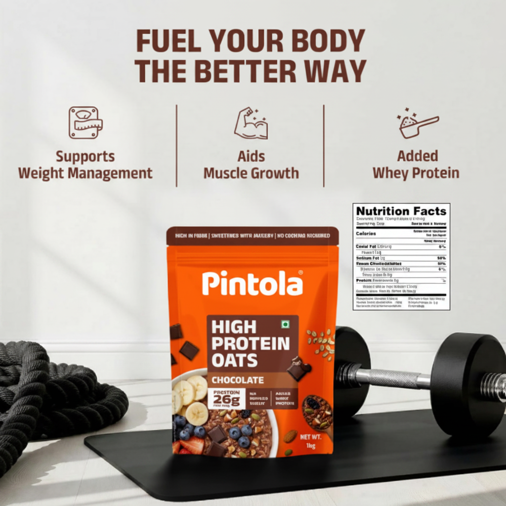 Pintola High Protein Oats – Chocolate Flavor | 1kg