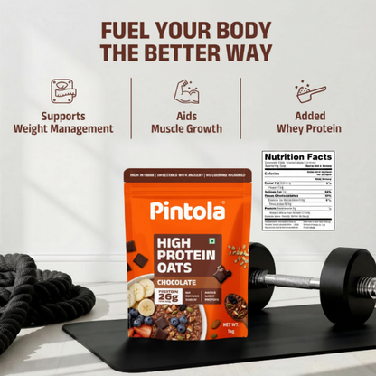 Pintola High Protein Oats – Chocolate Flavor | 1kg
